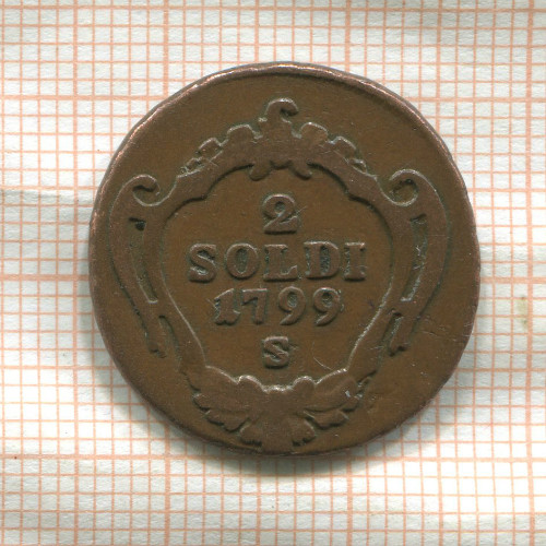 2 сольдо. Гориция 1799г