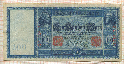 100 марок. Германия 1910г