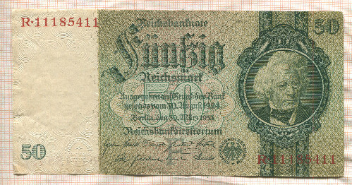 50 марок. Германия 1933г