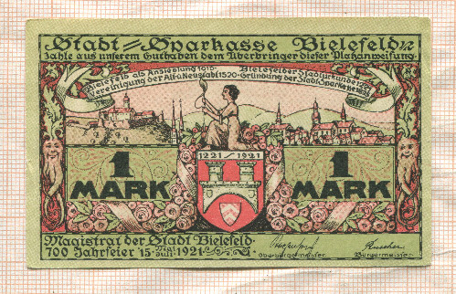 1 марка. Германия 1921г