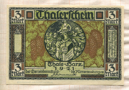 3 марки. Германия 1921г