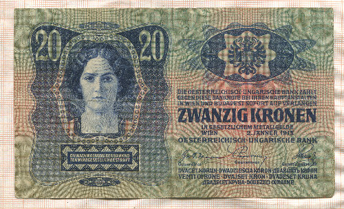 20 крон. Австро-Венгрия 1913г