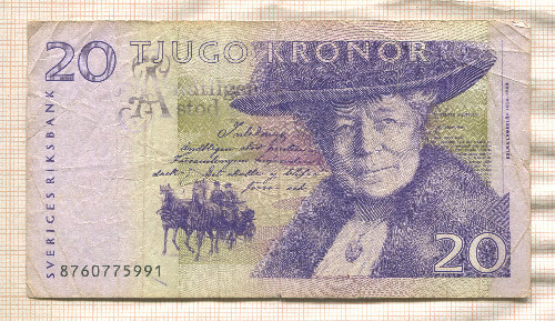 20 крон. Швеция