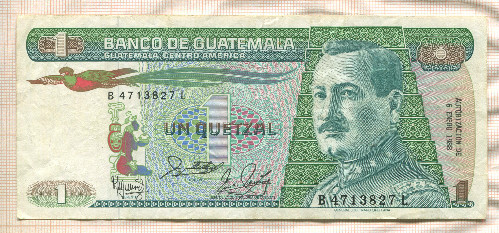 1 кетцаль. Гватемала 1988г