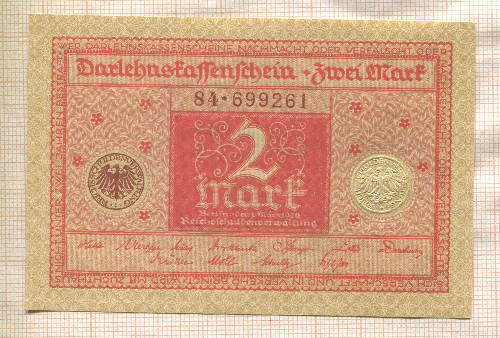 2 марки. Германия 1920г