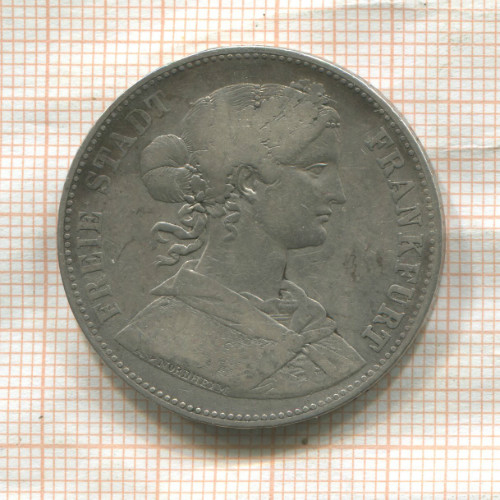 1 талер. Франкфурт 1862г