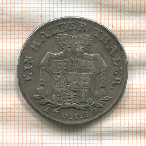 1/2 талера. Гессен-Кассель 1789г