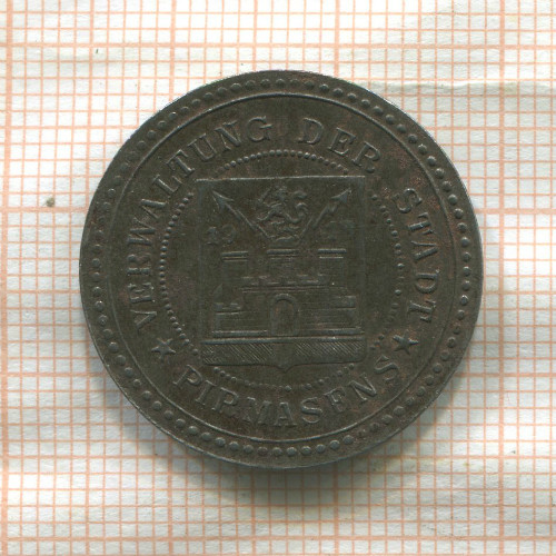 Нотгельд. 50 пфеннигов. Германия. Пирмазенс