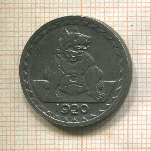 Нотгельд. 25 пфеннигов. Германия. Ахен