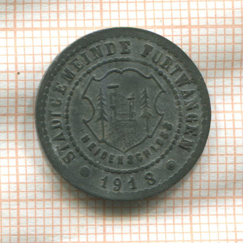 Нотгельд. 25 пфеннигов. Германия. Фуртванген