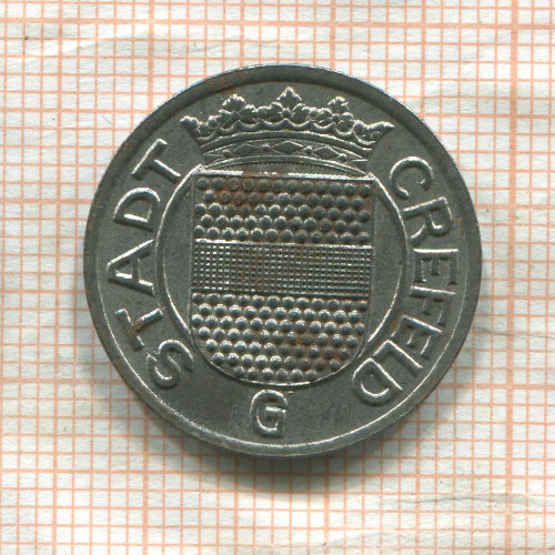 Нотгельд. 10 пфеннигов. Германия. Крефельд