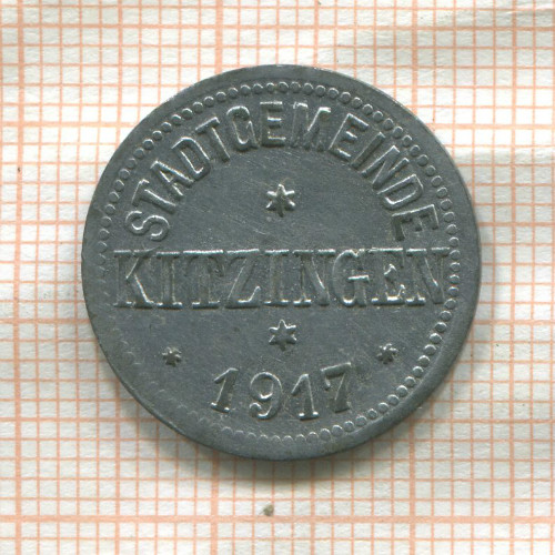 Нотгельд. 10 пфеннигов. Германия. Китцинген