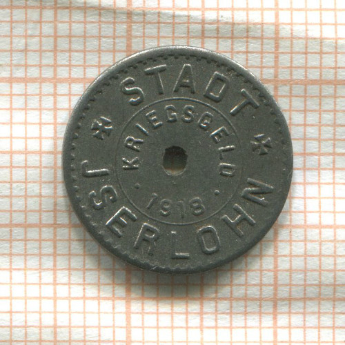 Нотгельд. 1 пфенниг. Германия. Изерлон