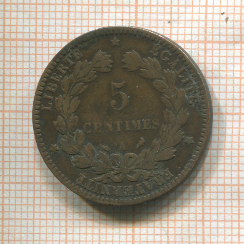 5 сантимов. Франция 1897г