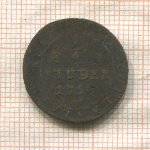 1/4 штубера. Кельн 1750г