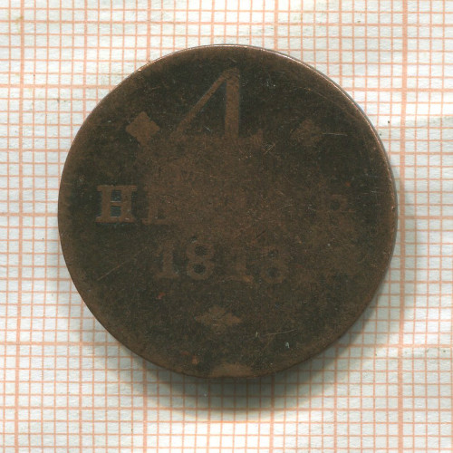 4 геллера. Гессен-Кассель 1818г