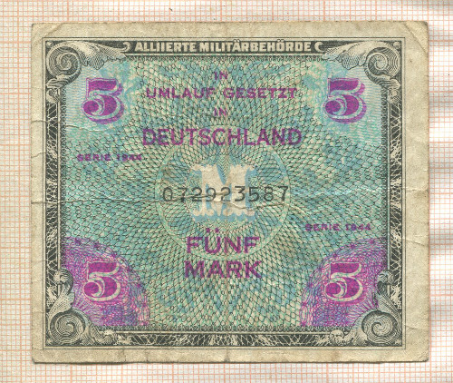 5 марок. Германия 1944г