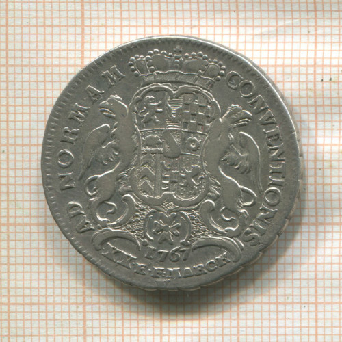 1/2 талера. Баден-Дурлах 1767г