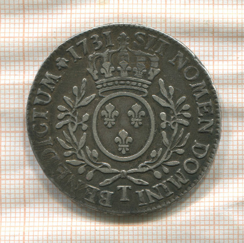 1 экю. Франция 1731г