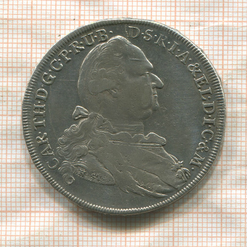 1 талер. Бавария 1781г