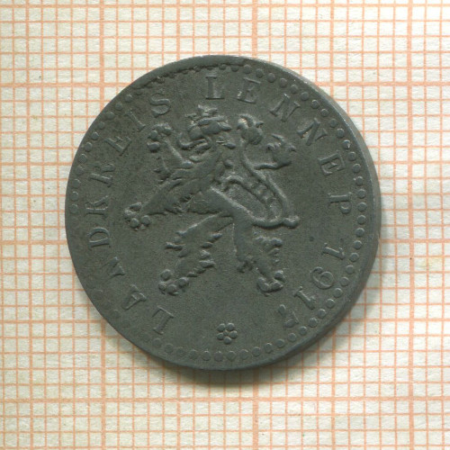 Нотгельд. 10 пфеннигов. Германия. Леннеп