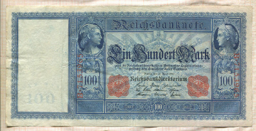 100 марок. Германия 1910г
