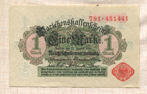 1 марка. Германия 1914г