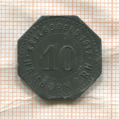 Нотгельд. 10 пфеннигов. Германия.