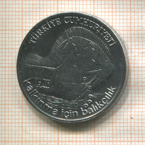2 1/2 лиры. Турция. F.A.O. 1980г