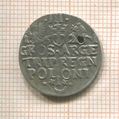 3 гроша. Польша. Сигизмунд III 1621г