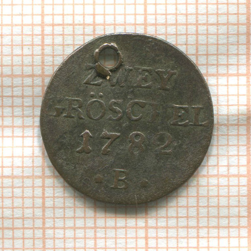 2 гроша. Бранденбург-Пруссия 1782г