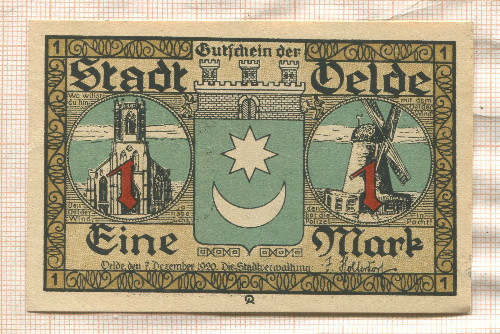 1 марка. Германия 1920г