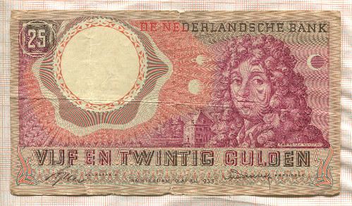 25 гульденов. Нидерланды 1955г