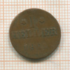 1 геллер. Франкфурт 1821г