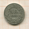 1/2 франка. Швейцария 1909г