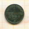 1 пфеннинг. Пруссия 1855г