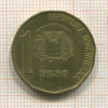 1 песо. Доминикана 1991г
