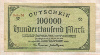 100000 марок. Германия 1923г