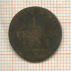 1 пфенниг. Пруссия 1834г