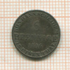 6 пфеннигов. Ганновер 1846г