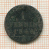 1 пфеннинг. Пруссия 1844г