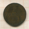 1 пфеннинг. Пруссия 1841г