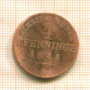 4 пфеннига. Пруссия 1848г