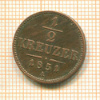 1/2 крейцера. Австрия 1851г