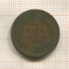 1/2 пайса. Индия 189?г