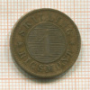 1 скиллинг. Дания 1863г