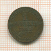 1 пфенниг. Саксония 1863г