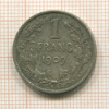 1 франк. Бельгия 1909г