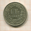 1 франк. Швейцария 1963г