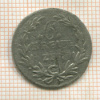 6 крейцеров. Баден 1816г